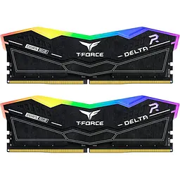 Модуль пам'яті Team DDR5 16GB (2x8) T-Force Delta 6000MHz RGB Black (FF3D516G6000HC38ADC01)