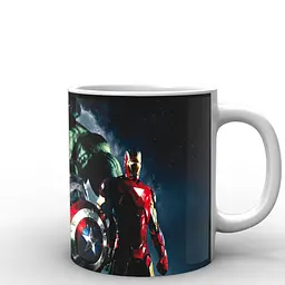 Кухоль GeekLand Залізна Людина Iron Man Captain America and Iron Man IM.02.002 330 мл білий - мініатюра 3