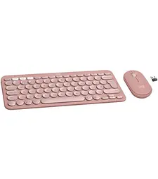 Комплект (клавіатура, миша) бездротовий Logitech Pebble 2 Combo Rose (920-012241) - мініатюра 2