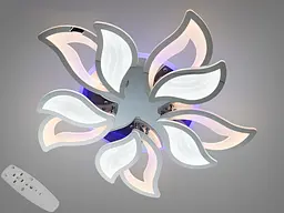 LED люстра Diasha 9033/5HR хром 130W з димером і пультом для спальні