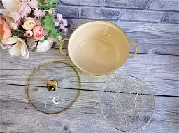 Каструля – фритюрниця O.M.S. Collection 10100 22см 3.7 л Cream - мініатюра 4