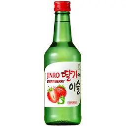 Упаковка соджу Jinro Strawberry Клубника 13% 360 мл x 20 шт. - миниатюра 1