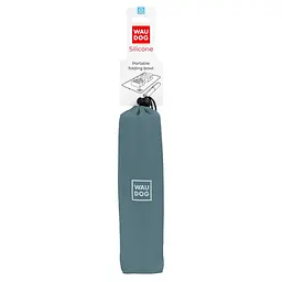 Миска складана Waudog Silicone, 385х230х50 мм, сіра