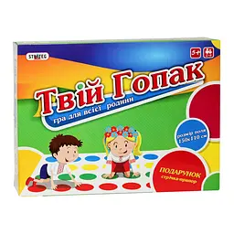 Настільна гра Твістер "Твій гопак" Strateg 887 ігрове поле 150 х 110 см, стрічка-прапор