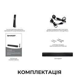 Саундбар Sharp HT-SB121 Black - мініатюра 8