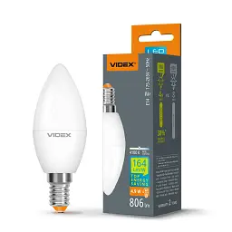 Лампочка Videx LED C37h 4.9W E14 4100K (VL-C37h-49144) - мініатюра 3