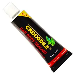 Герметик Кузова поліуретановий шовний Crocodile 60 мл Білий (Закрита Касета)