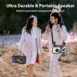 Караоке-система Hoiicco з Bluetooth колонкою, LED підсвіткою та 2 мікрофонами - мініатюра 2