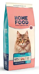Корм для кастрованих котів та стерилізованих кішок Home Food з кроликом та журавлиною 10кг