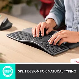 Клавіатура Logitech K860 ERGO Graphite (920-010352) - мініатюра 5