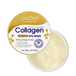 Патчі для шкіри навколо очей антивікові Sadoer Collagen 60 шт. (SD92700)
