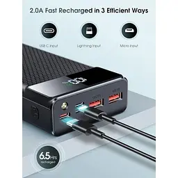 Портативний зарядний пристрій швидка зарядка 46800mAh PD22.5W QC 3.0 - мініатюра 3