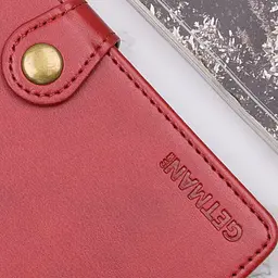 Шкіряний чохол-книжка GETMAN Gallant (PU) для Xiaomi Redmi Note 14 4G (Europe version) Червоний - мініатюра 4