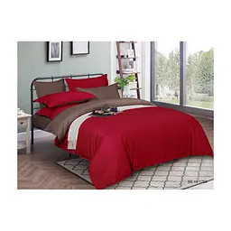 Постільна білизна MirSon Satin Stripe 30-0018+ 30-0006 Brendon 160х220 Сімейний (2200005262924)