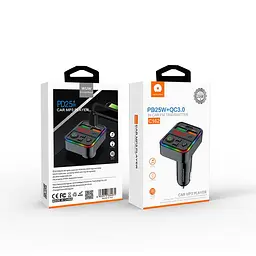 АЗП з FM-модулятором WUW-C162 Black - мініатюра 2