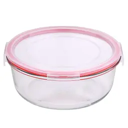 Контейнер харчовий Bergner Glass Box скляний 0.8 л (BG-5832-RD-6)