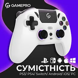 Геймпад GamePro бездротовий білий (GPS13W) - мініатюра 10
