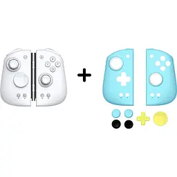 Геймпад Mobapad M6 HD Controller Pro Joy-Сons + Cyan Panel для Nintendo Switch [L и R геймпад] [124280]
