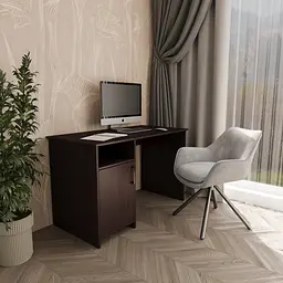 Комп'ютерний стіл з тумбою ліворуч FH-Bern Венге Темний 1200х750х600 мм