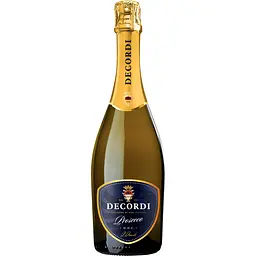 Вино ігристе Decordi Prosecco Spumante, біле, брют, 11%, 0,75 л