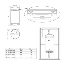 Бойлер Tesy Modeco Cloud GCV 1504724D C22 ECW (305086) - мініатюра 4