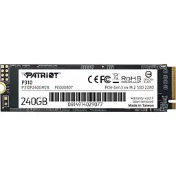 Накопичувач SSD M.2 2280 240GB Patriot (P310P240GM28)
