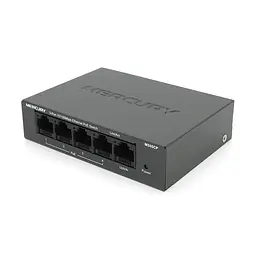 Комутатор POE 48V Mercury MS05CP 4 порти POE+1 порт Ethernet (Uplink ) 10/100 Мбіт/сек, БП в комплекті + перехідник - мініатюра 3