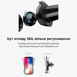 Автотримач для телефона з БЗП Baseus Metal Holder Air Outlet Tarnish (WXYL-B0A) - мініатюра 9