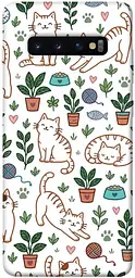 TPU чохол Demsky Cats pattern для Samsung Galaxy S10+
