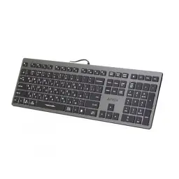 Клавіатура A4Tech FX60 USB Grey White backlit - мініатюра 2