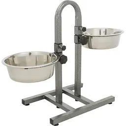 Стойка з мисками для собак Trixie 2 x 2,8 л / 24 см, h=43 см - мініатюра 3