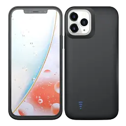 Чохол батарея для iPhone 11 Pro Max 6000 mAh black - мініатюра 2
