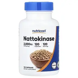 Наттокіназа Nutricost 100 мг 120 капсул