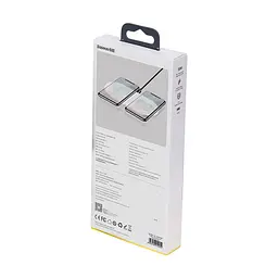 Бездротовий зарядний пристрій Baseus Simple 2 in 1 AirPods Pro Білий (WXJK-C02) - мініатюра 8