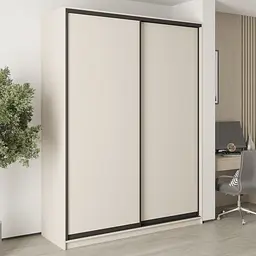 Шафа-купе дводверна MebelStar Уні BG 2ДСП 180x45x240 см Кашемір (MBS-10460)
