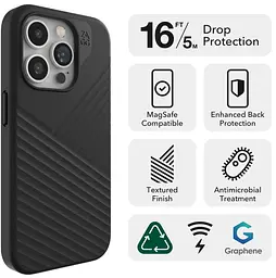 Оригінальний протиударний чохол із підставкою для iPhone 15 Pro Max ZAGG Gear4 Denali MagSafe Black 702312719 - мініатюра 5