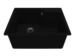Кухонна мийка Miraggio Lisa 497x557 black 0002249, Чорний - мініатюра 3