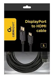 Кабель Cablexpert DisplayPort-HDMI 3 м (CC-DP-HDMI-3M) - мініатюра 5