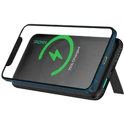 Зовнішній акумулятор (павербанк) iRONN Magnetic Wireless 10000mAh Black (IR2015MWH)
