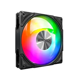 Корпусний вентилятор 120MM METAL PRO 12 ARGB PWM BLACK MONTECH - мініатюра 2