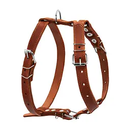 Шлея для собак Collar одинарна для середніх порід Ш 25 мм А:49-68 см В:68-80 см коричнева (06386)