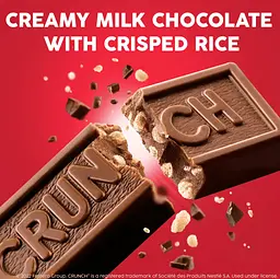 Шоколадні батончики Crunch Milk Chocolate and Crisped Rice Fun Size 283 г - мініатюра 3