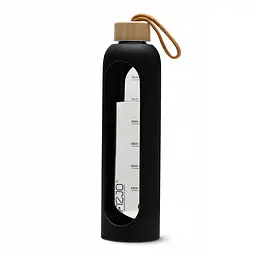 Пляшка для води спортивна 4FIZJO 1000 мл скляна Black (P-5905973403917) - мініатюра 9
