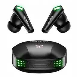 Геймерські Bluetooth навушники Onikuma T308 із зарядним кейсом Ігрова гарнітура Чорний - мініатюра 4