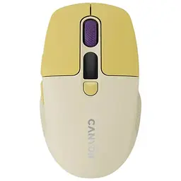 Мишка Canyon MW-26 LCD Silent Wireless/Bluetooth Yellow (CNS-CMSW26Y)