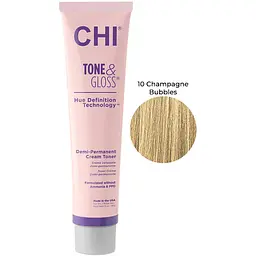 Тонер для волосся CHI Tone&Gloss Champagne Bubbles кремовий безаміачний 85 г - мініатюра 2