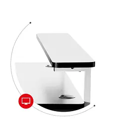 Комп'ютерний стіл HUZARO HERO 5.0 WHITE - мініатюра 4