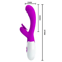 Вібратор Pretty Love Moth Clitoris Vibrator Purple - мініатюра 5