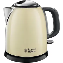 Електрочайник Russell HobbsColours Plus Mini 1 л метал бежево-чорний kuh0015330