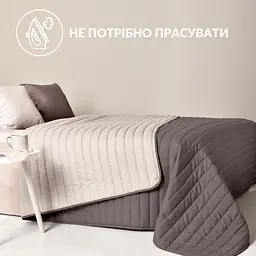 Покривало на ліжко Ideia з декортивними подушками шоколадно-бежеве 220х240 см (8000035831_шоколад/беж) - мініатюра 11